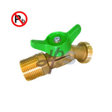 NSF sem chumbo latão Bibb Mangueira com FIP Rosca x Rosca Mangueira